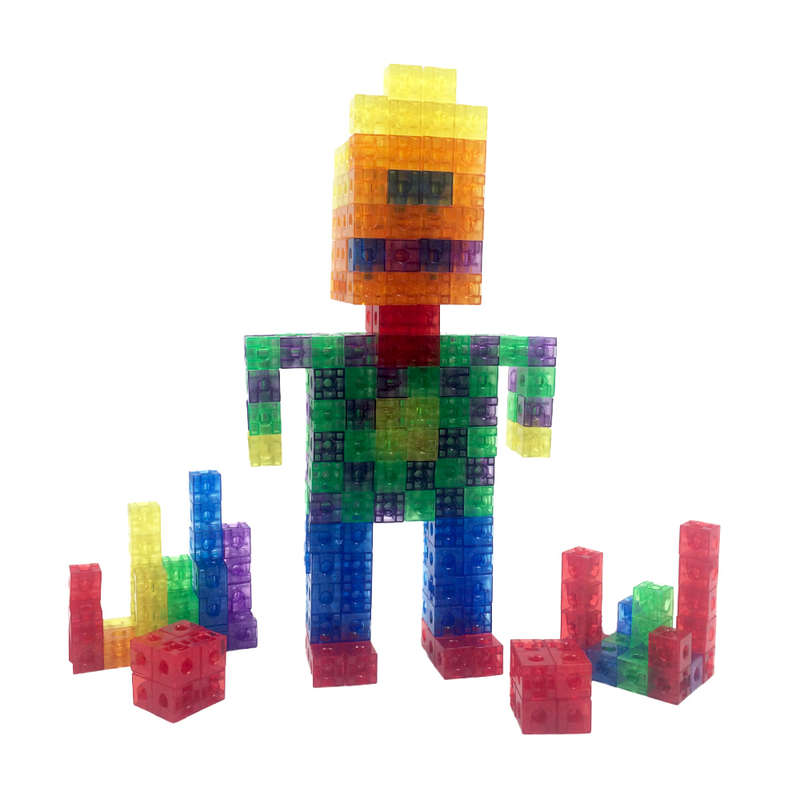 Create By Greenbean - Translucent Linking Cubes 300 Jar