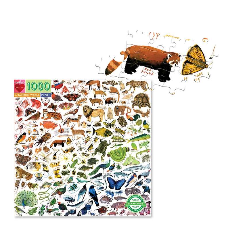 eeBoo - A Rainbow World 1000 Piece Puzzle