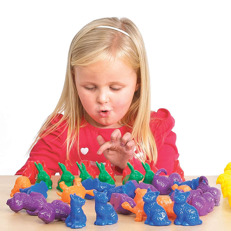 EDX Education - Counters - Jumbo Pets 6 Colours - 48Pc Polybag