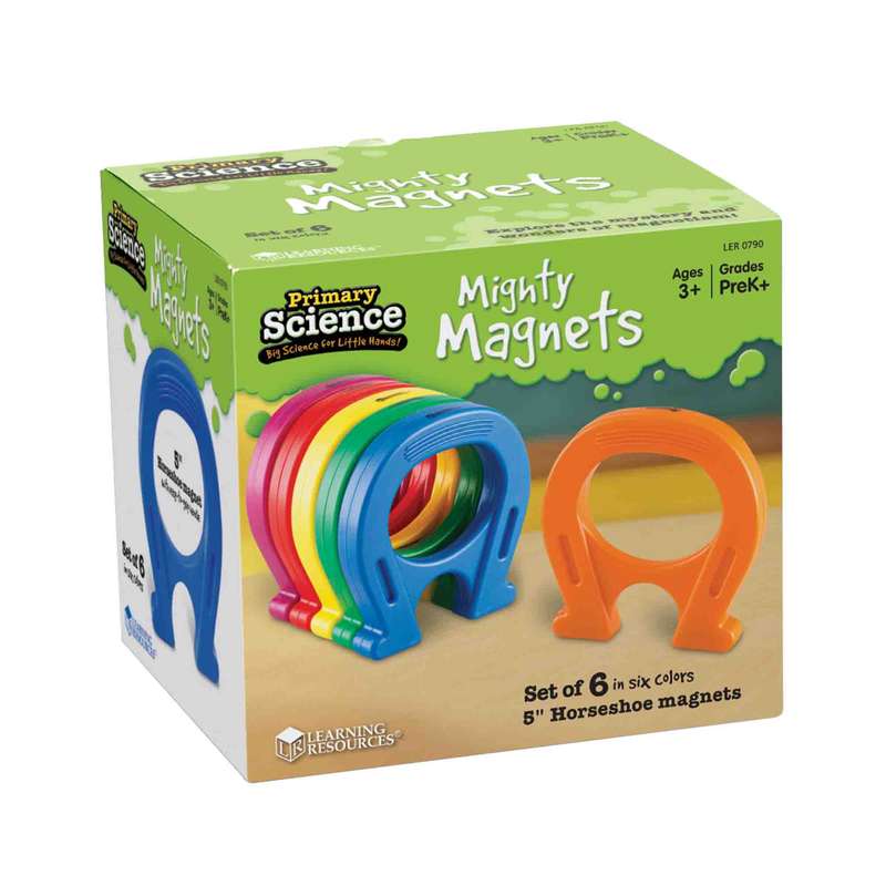 Learning Resources - Primary Science® - Horseshoe-Shaped Magnets - Set of 6