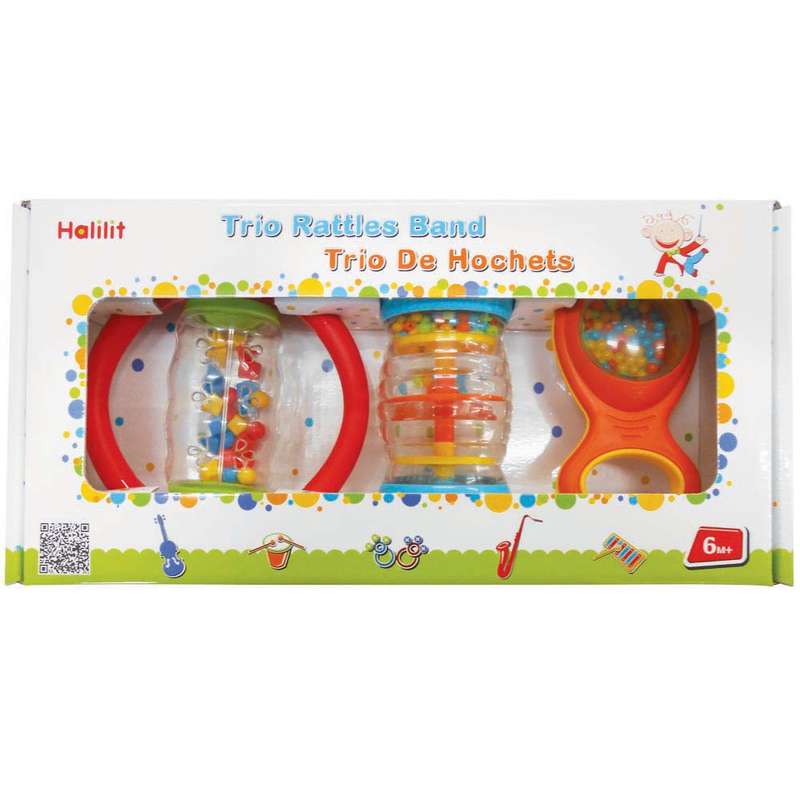 Halilit - Trio Rattle Band Gift Set of 3