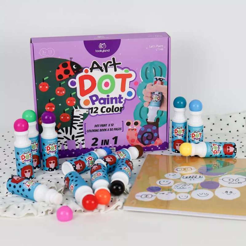 TookyToy - Dot Paint - 12 Colour