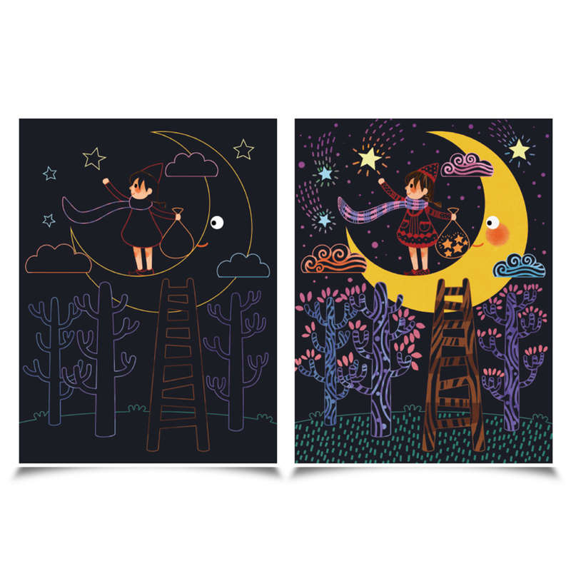Jar Meló - Scratch Cards Set - Full moon