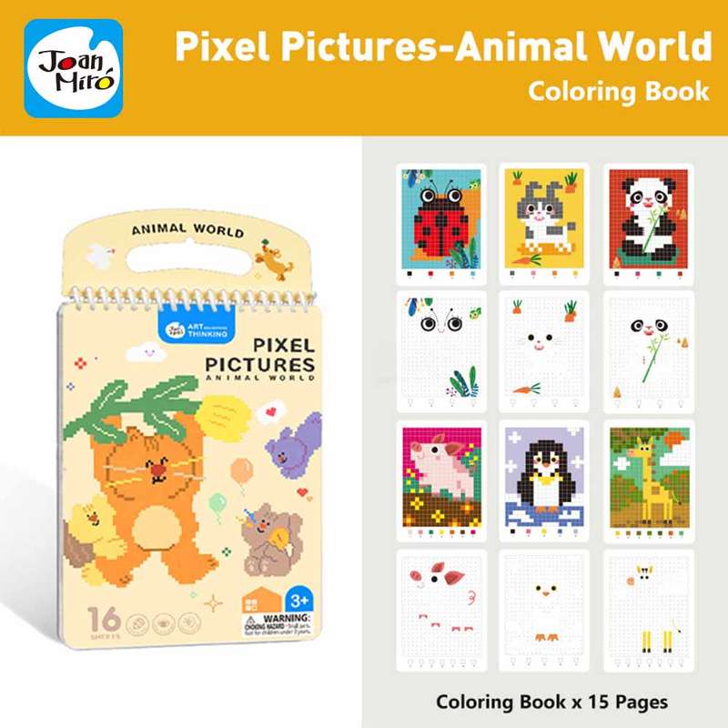 Jar Meló - Pi x el Pictures - Animal World - 16 pcs