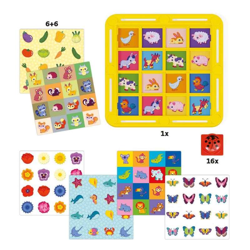 Quercetti - Fanta Memo Ladybug Nature Memory Game