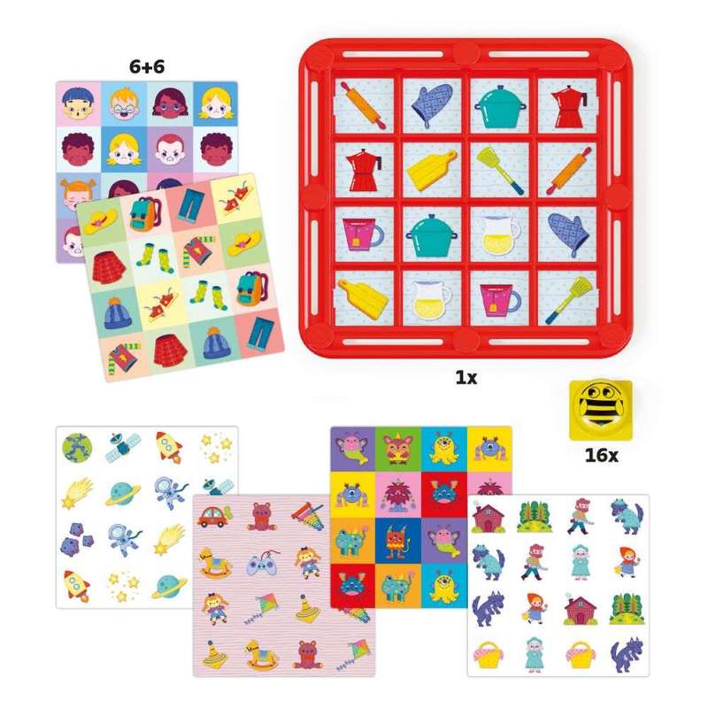 Quercetti - Fantamemo Bee Multi-Picture Memory Game