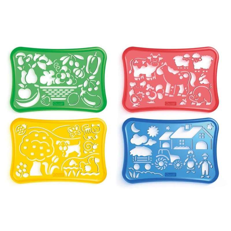 Quercetti - Stencil Art Set: Farm