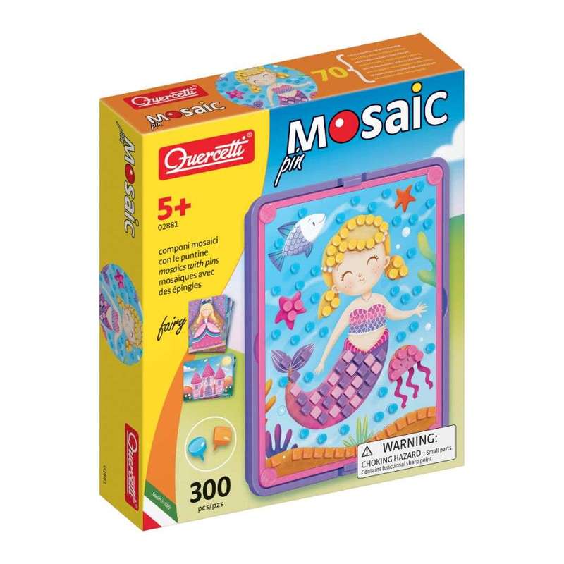 Quercetti - Fairy-Themed Mosaic Pin Set