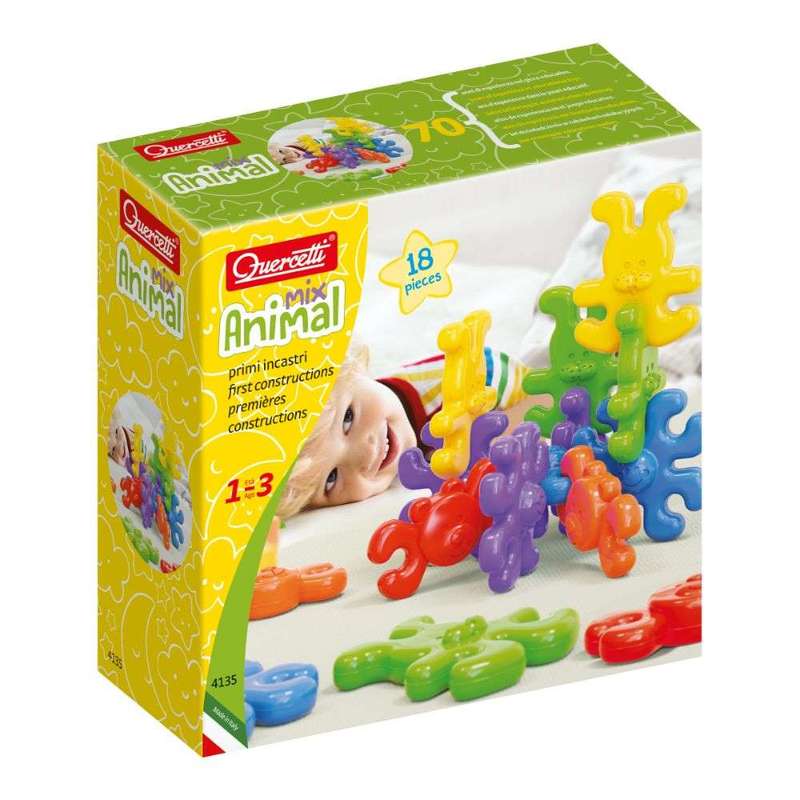 Quercetti - Animal Mix First Constructors Activity Set