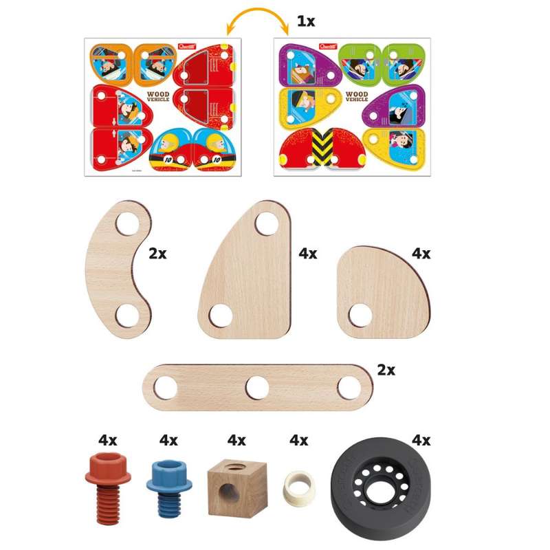 Quercetti - Play Bio Wood Vehicle