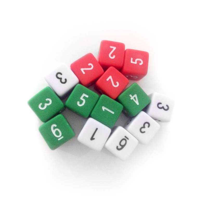 Edu-Toys - Dice - Set 2 - 100 Number Dice Assorted