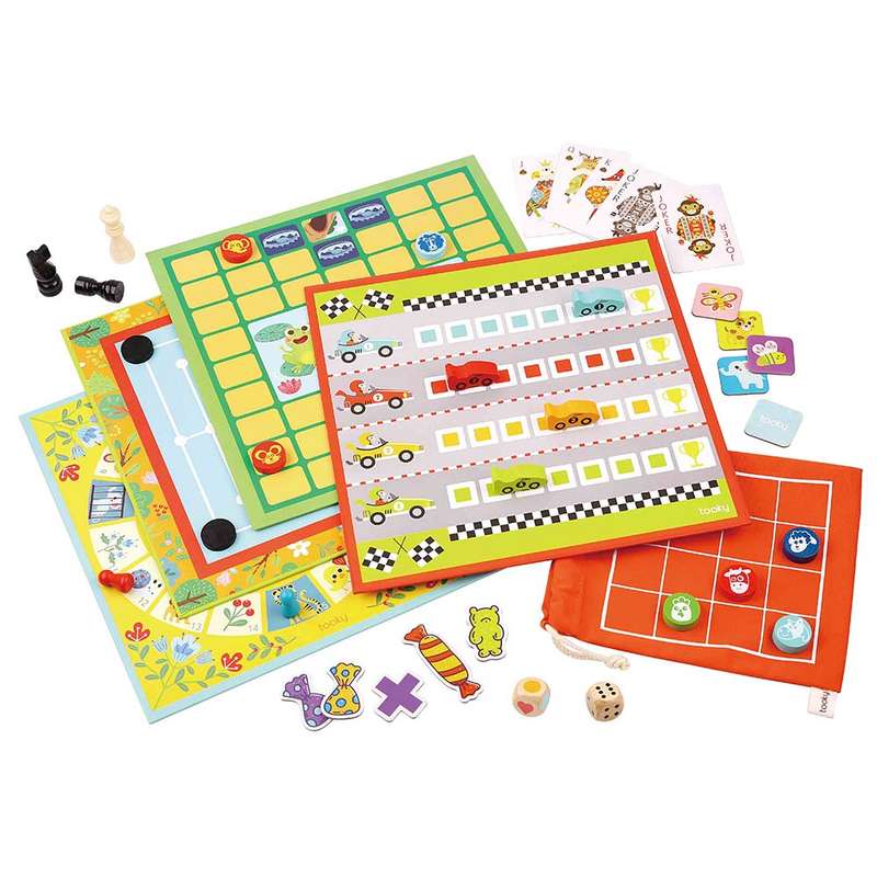 TookyToy - 18-in-1 - Classic Game Set