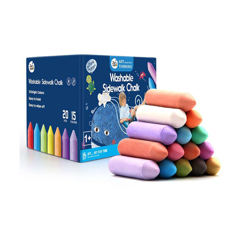 Jar Meló - Sidewalk Chalk Washable - 15 Colours 20pcs