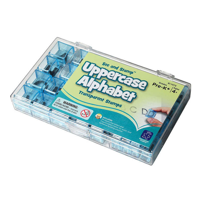 Educational Insights - See & Stamp Alphabet Transparent Stamps - Uppercase