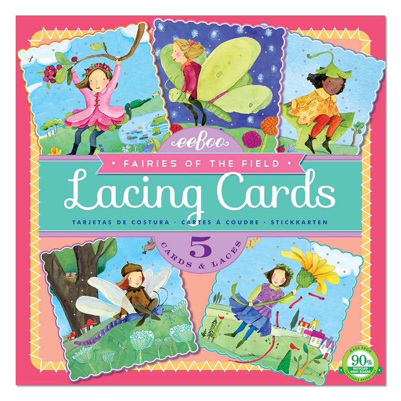eeBoo - Fairies of the Field Lacing Cards