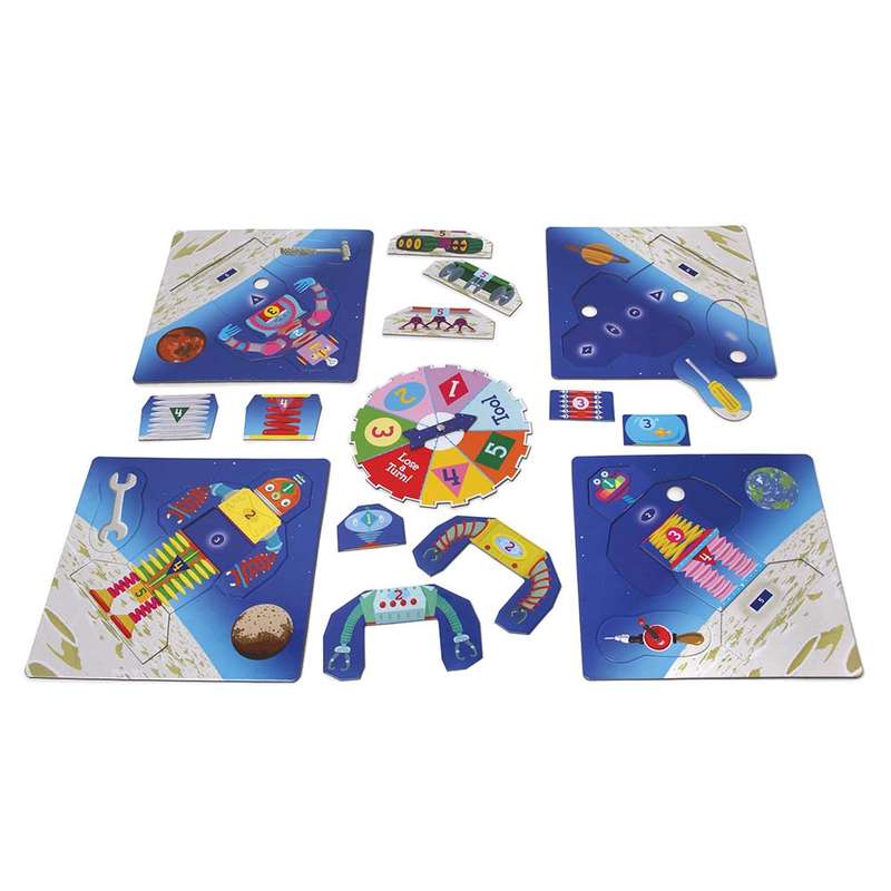 eeBoo - Build A Robot Spinner Puzzle Game