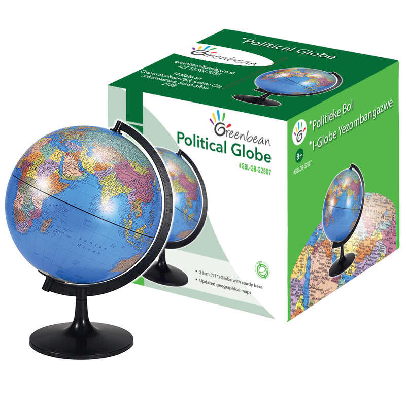 Greenbean Science - Globe Political - 28cm