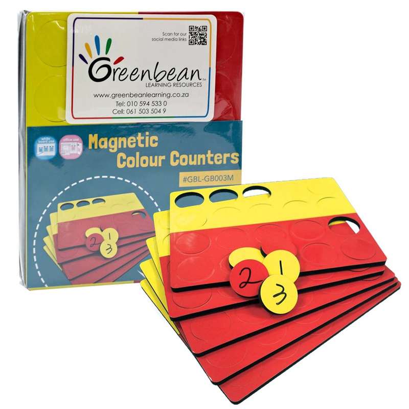 Greenbean Mathematics - Counters 2 Colour Magnetic 100pc
