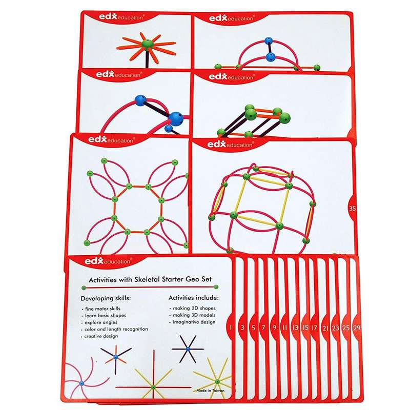 EDX Education - Activity Cards - Skeletal Geo Set