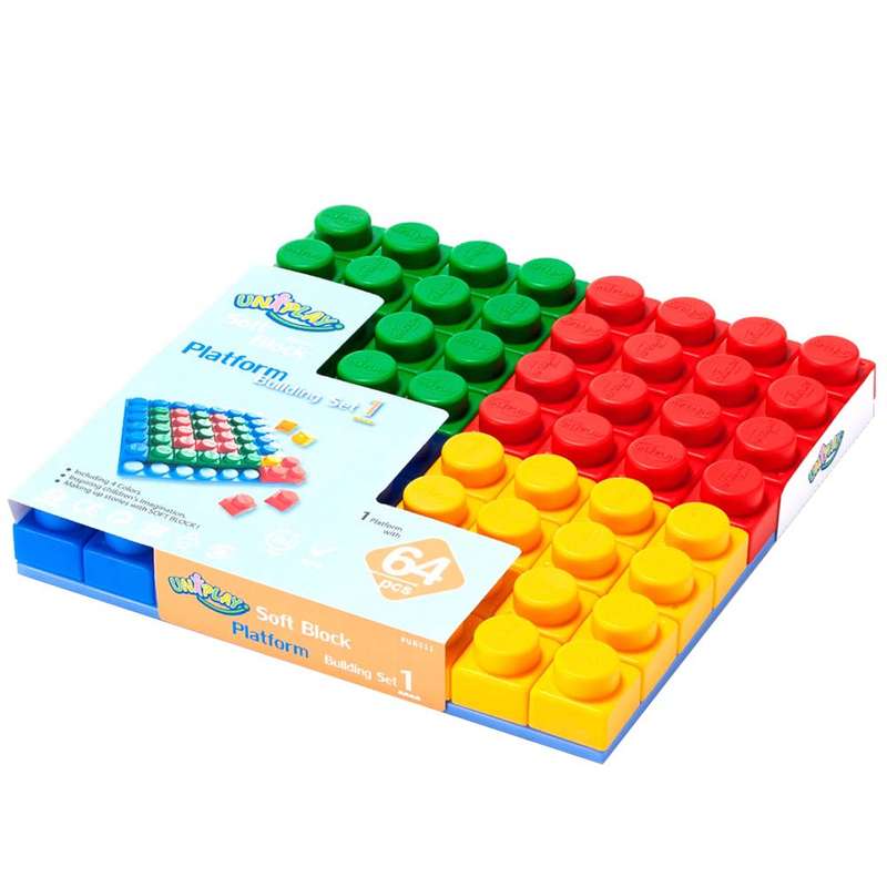 Create By Greenbean - Jumbo Soft Blocks - Platform & Blocks - 65pcs