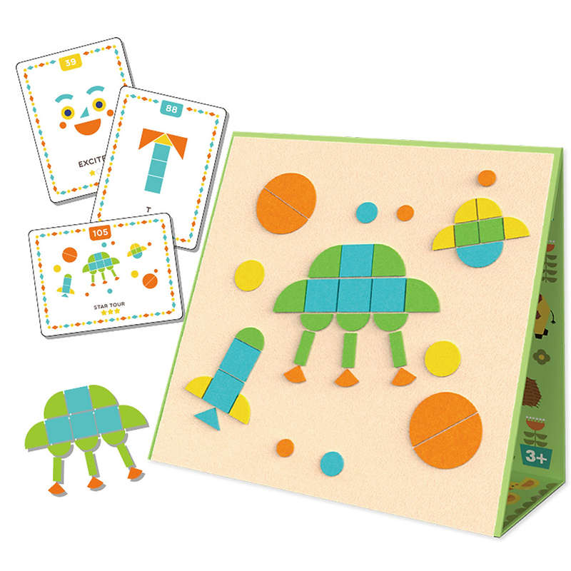 Mideer - Geometric Felt Puzzle - 157pcs