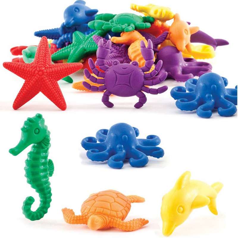 EDX Education - Counters - Aquatic 6 Colours - 84pcs Polybag