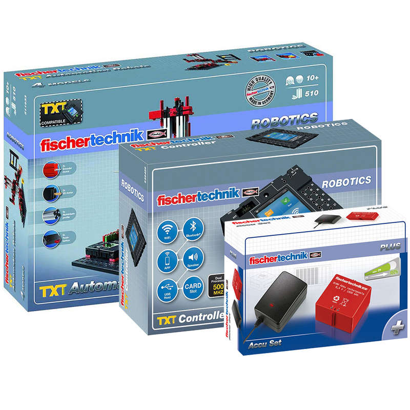 fischertechnik - Automation Robots - incl. TXT Controller & Accu Charger Set