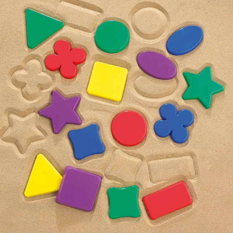 EDX Education - Sand Moulds Shapes 16pc pbag