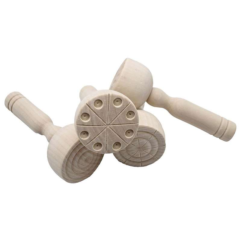 Anthony Peters - Wooden Clay, Dough & Paint Stampers - 4pcs