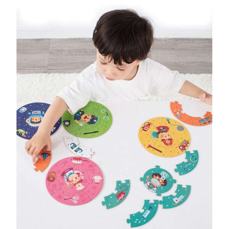 Mideer - Round Puzzle - Who am I? - Mulipack 5pc ea - 30pc