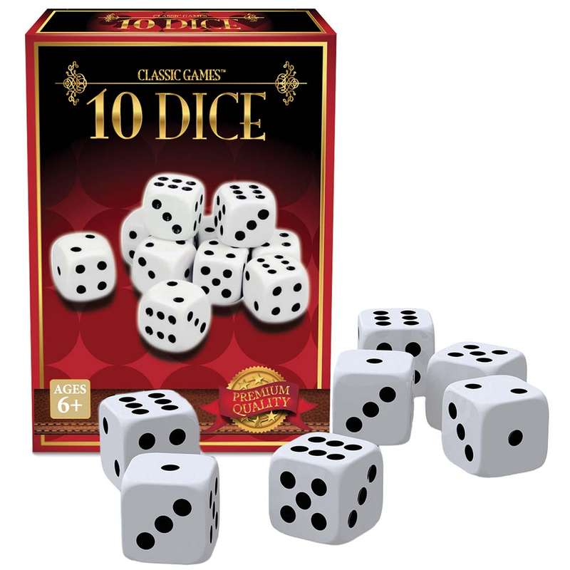 Ambassador - Classic Games - 10 x High-Quality Dice
