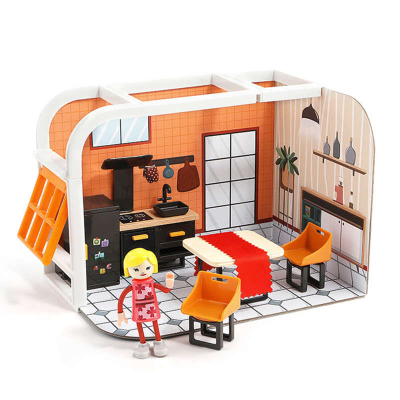 TopBright - Pretend Play Bonnie's Sunshine Kitchen Mini Dollhouse