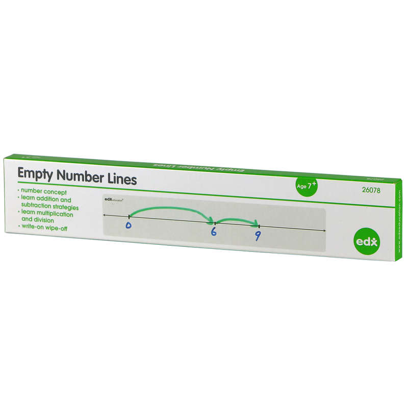 EDX Education - Number Lines - Write & Wipe - Empty - Student - 15pcs