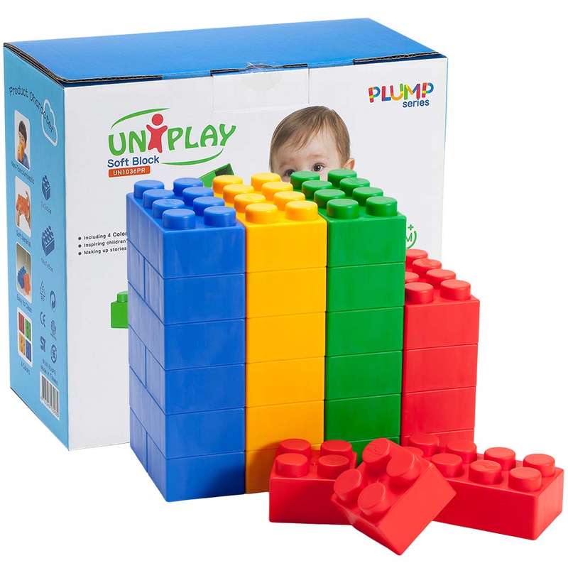 Create By Greenbean - Jumbo Soft Blocks - Plump - 36pcs - Box