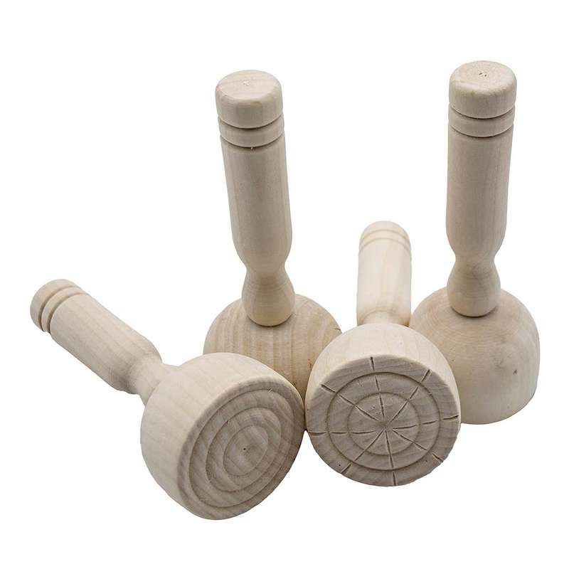 Anthony Peters - Wooden Clay, Dough & Paint Stampers - 4pcs