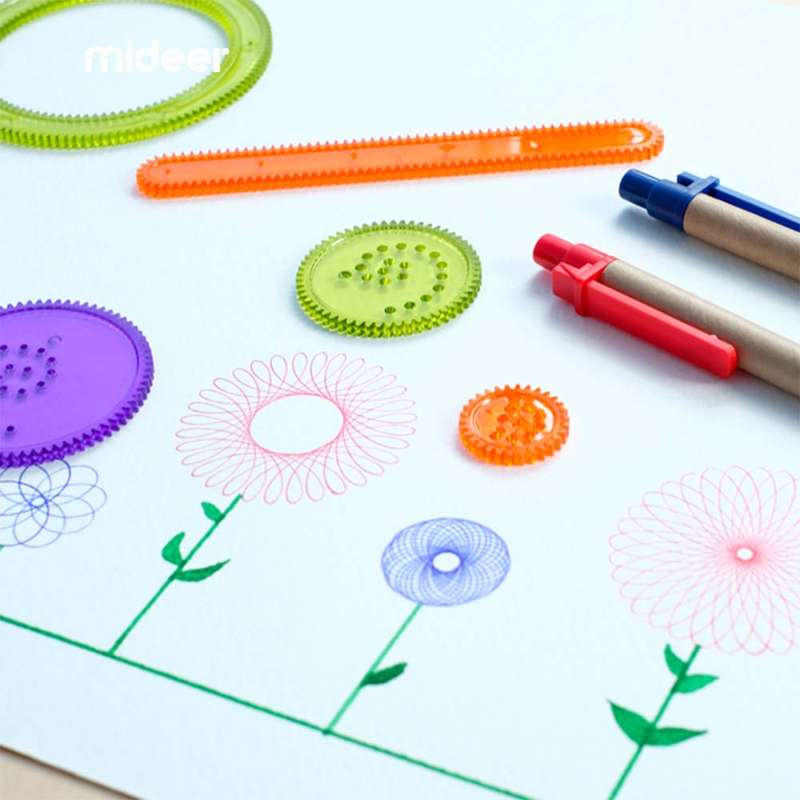 Mideer - Children's Spirograph Drawing Tool Set
