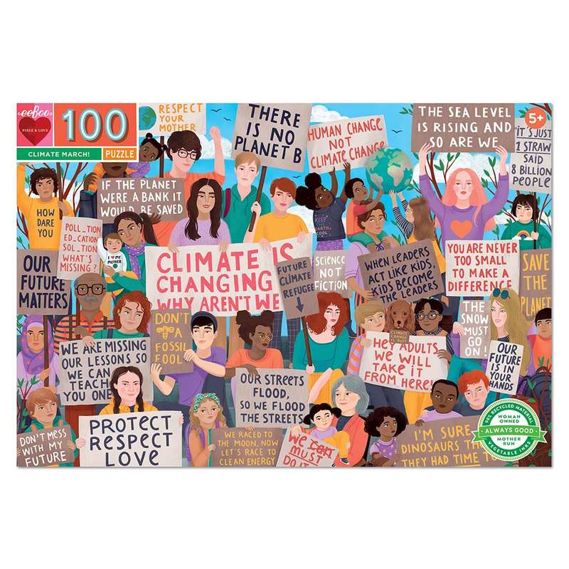 eeBoo - Climate March 100pc Puzzle