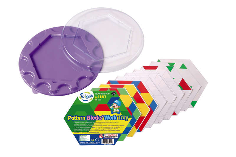 Gigo - Activity Tray Pattern Blocks Circular