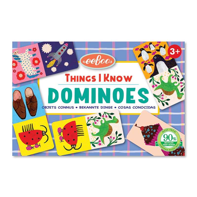 eeBoo - Things I Know Little Dominoes Game