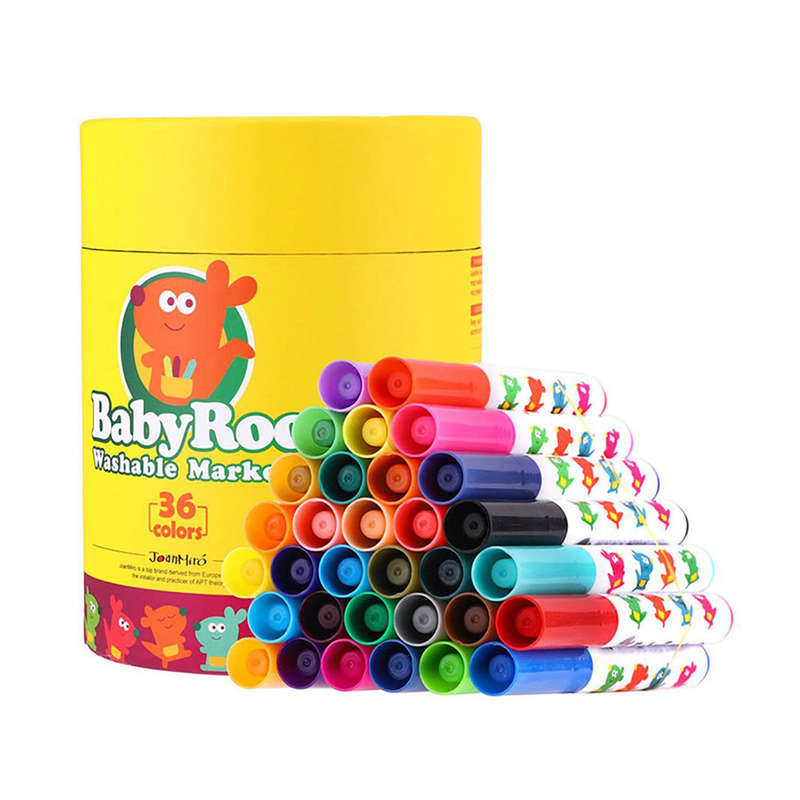 Jar Meló - Markers Washable Baby Roo - 36 Colours