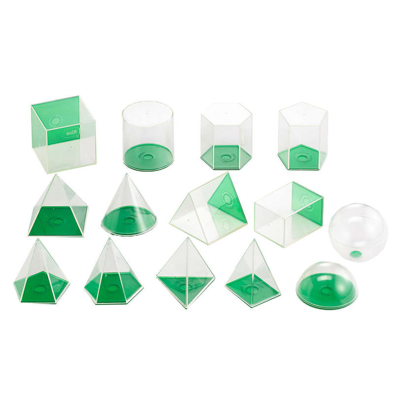 EDX Education - Geometric Volume Set - 8cm - 14pcs