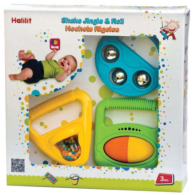 Halilit - Shake Jingle & Roll Gift Set of 3