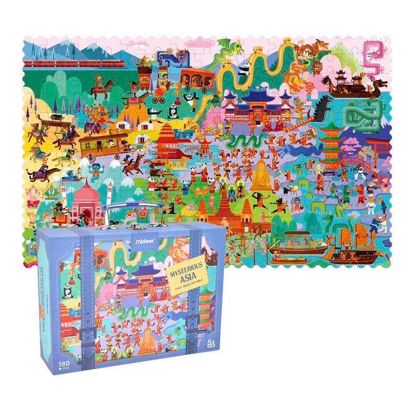 Mideer - Travel Around the World Puzzle - Mysterious Asia - 180pcs