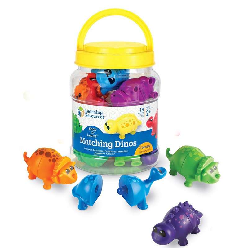 Learning Resources - Snap-n-Learn Matching Dinos