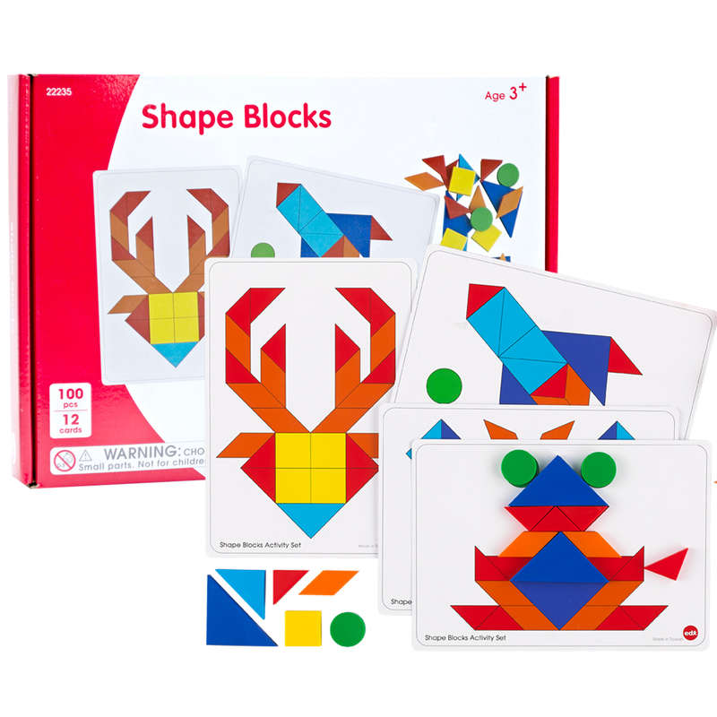EDX Education - Shape Blocks Activity Set - 112pcs