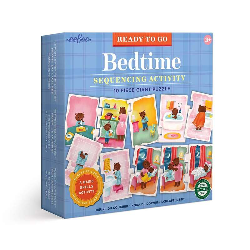 eeBoo - Ready to Go 10 Piece Giant Puzzle - Bedtime