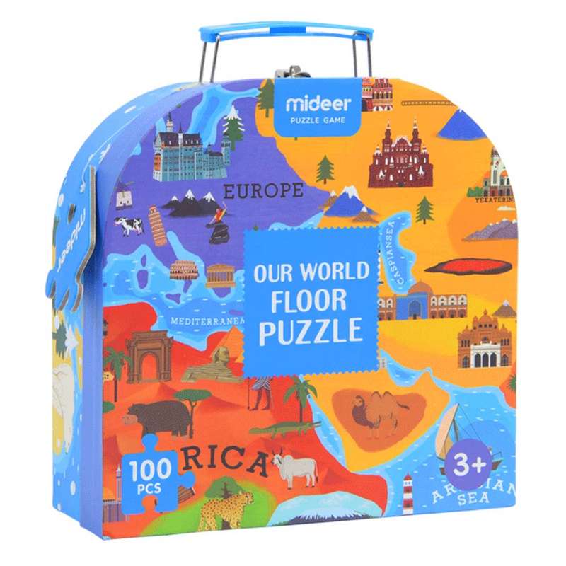 Mideer - Gift Box Puzzle - Our World - 100pcs