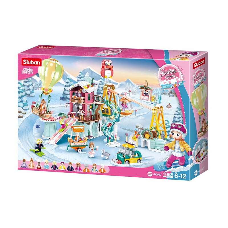 Sluban - Winter Travel In Snow - Ski Field - 1065pcs
