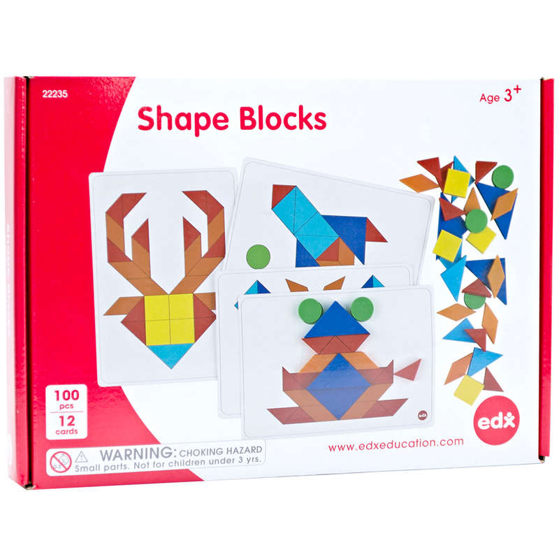 EDX Education - Shape Blocks Activity Set - 112pcs