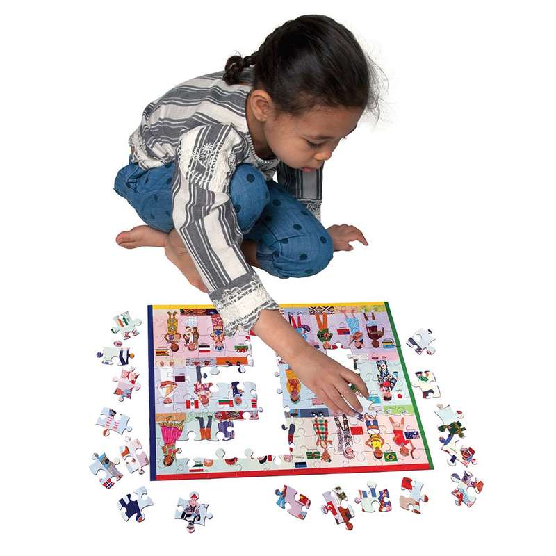 eeBoo - Children of the World 100 Piece Puzzle